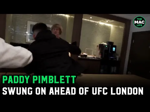 Paddy Pimblett confronted by Ilia Topuria ahead of UFC London